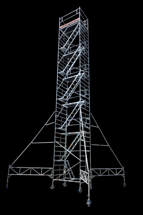 Double Width 12 Ft Aluminium Stairway Scaffoldings