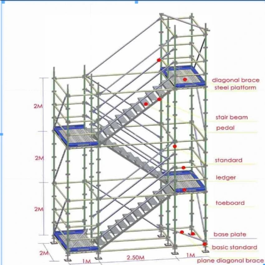 Steel Staircase Mobile Tower