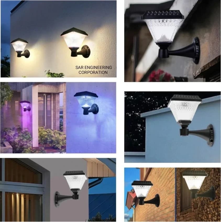 Solar Gate Pillar Wall Designer Light for Home Garden Outdoor
