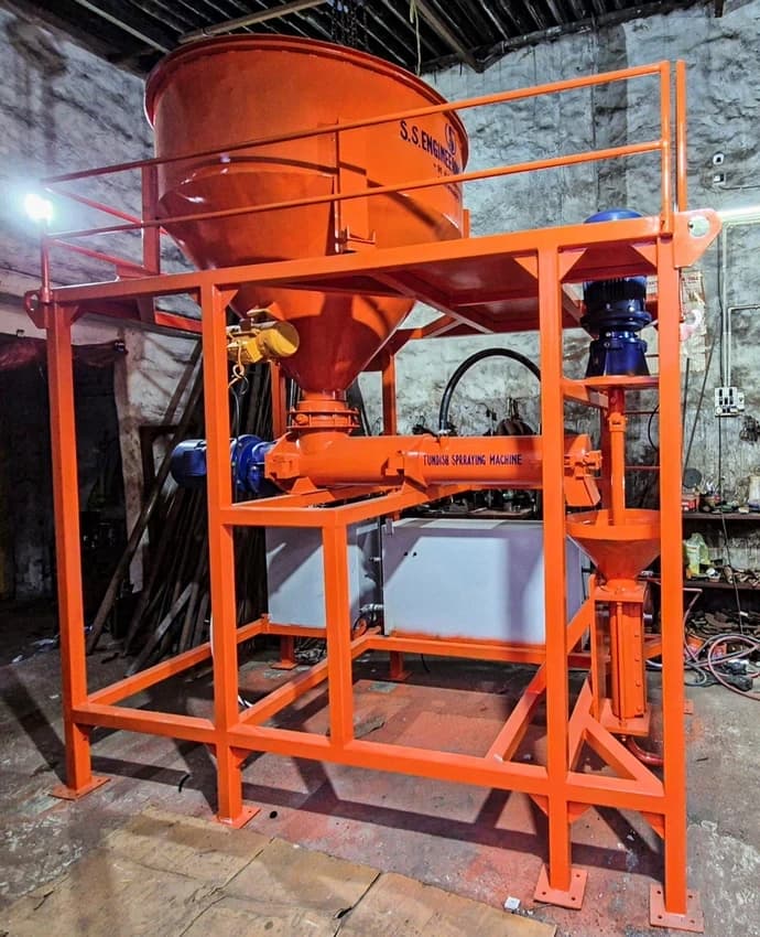 MS Tundish Spraying Machine, Automation Grade: Semi-Automatic