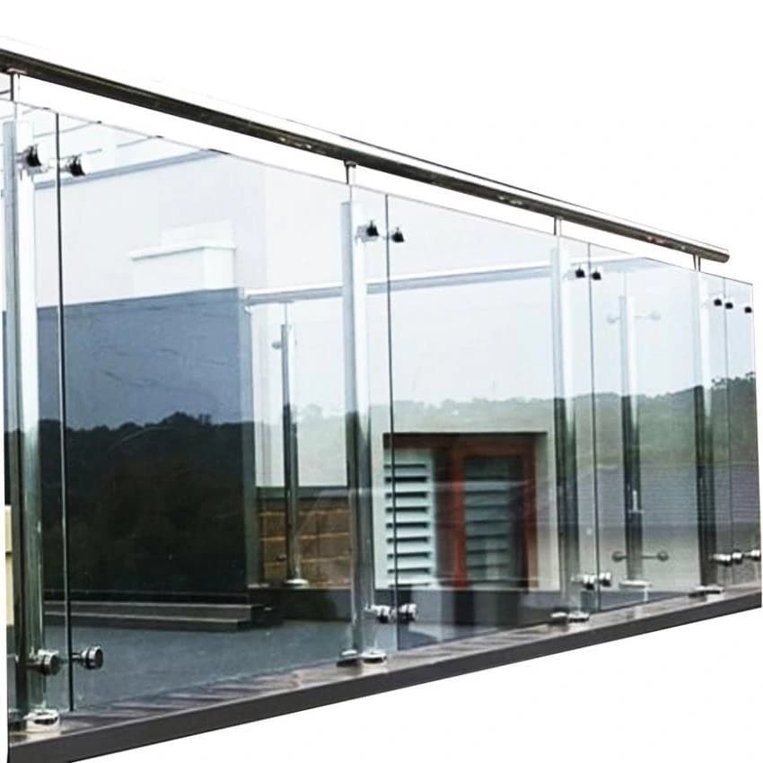 Stainless Steel Balcony SS Glass Railing, Material Grade: SS304
