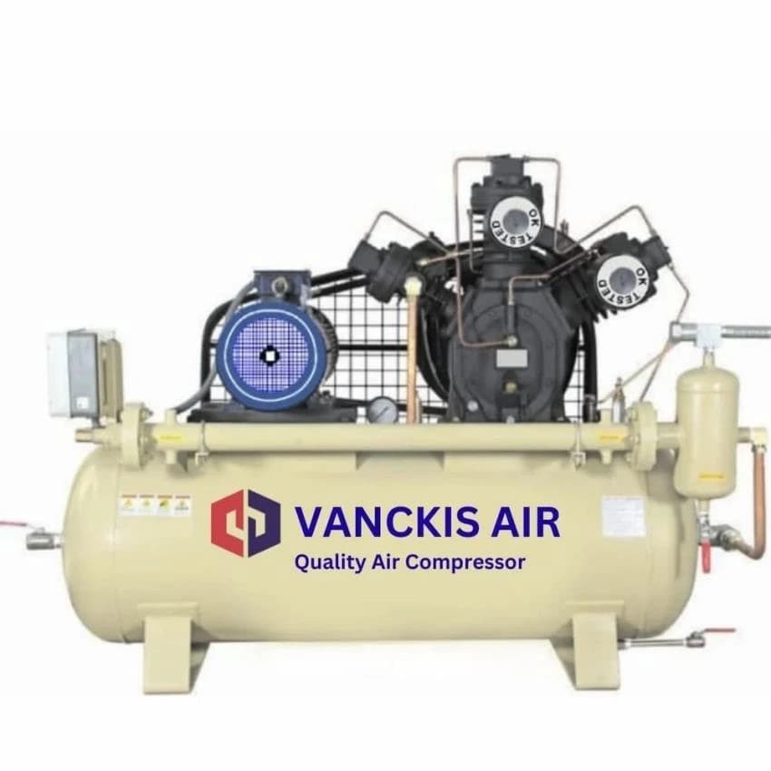 20 HP Vanckis High Pressure Reciprocating Air Compressor, 500 L