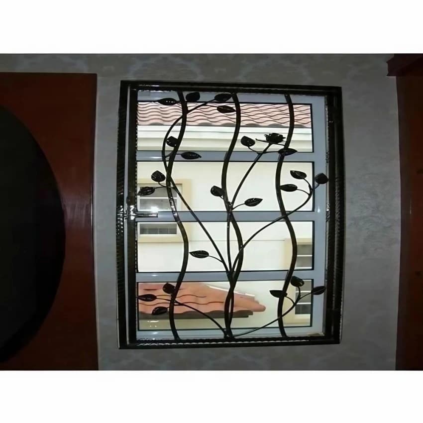 Black Aluminium Window Grill