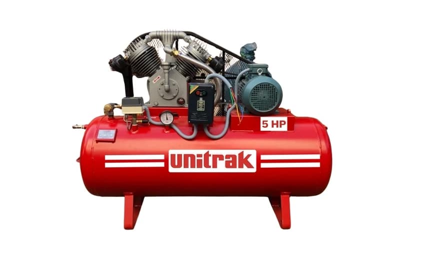 5hp, 3 Phase, Air Compressor-Crompton Motor-500 Pound (220 Liter) Tank For Grages And Industries