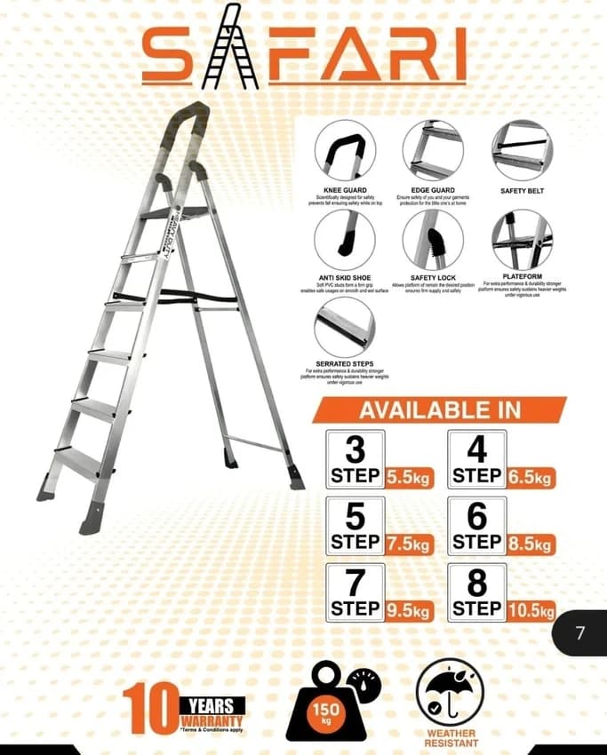 7 ft Aluminium Ladders