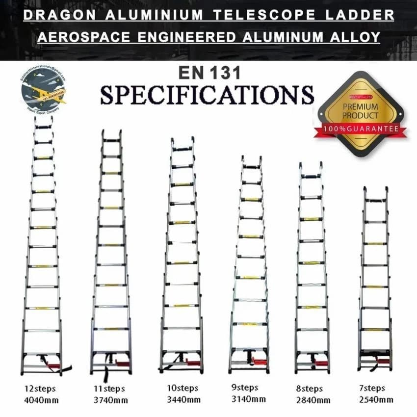 Neelgagan Aluminium 5.24 M Dragon Telescopic Ladder
