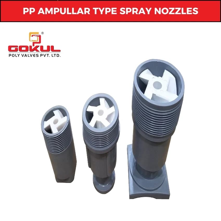 White Polypropylene Ampullar Type Nozzles, For Cooling Tower