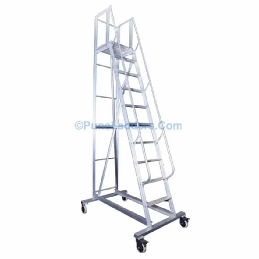 Aluminium Ladder Step Trolley, 9 Steps