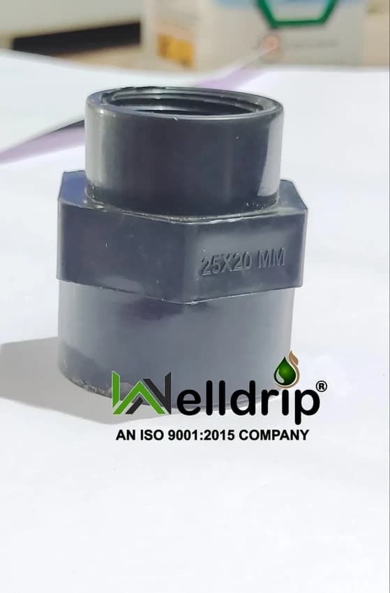 PP 1 inch Pvc Threaded Reducer Coupler, Agriculture, Size: 20X25
