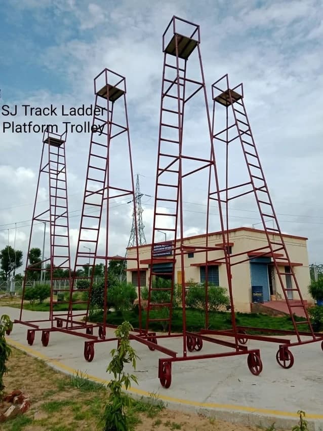 20 Feet MS Railway Platform Trolley Ladder