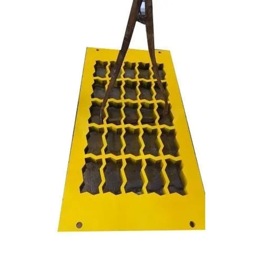 Yellow miid steel Interlocking Paver Block Moulds
