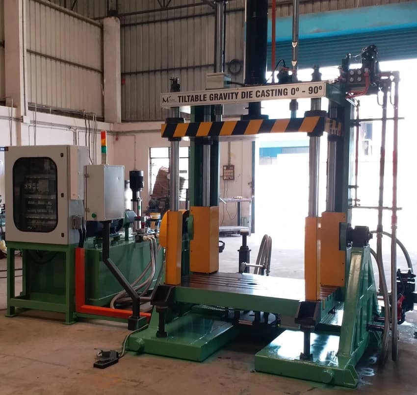 Semi-Automatic Tiltable Gravity Die Casting Machine