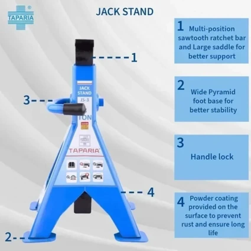 Jack stand, Load Capacity: 3 ton