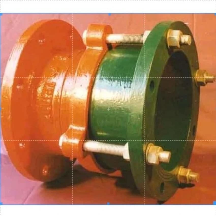 Green and Orange C.I. Dismantling Joints, For Hydraulic Pipe, 2 inches