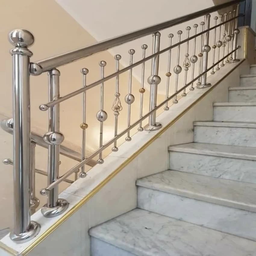 Modern Stainless Steel Grills For Stairs