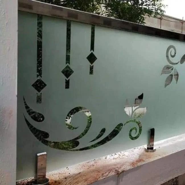Stainless steel Railing with Glass