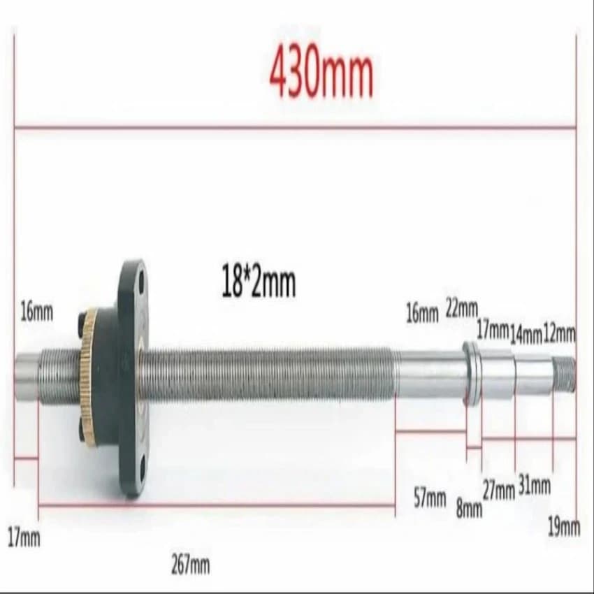 430mm Screw Rod