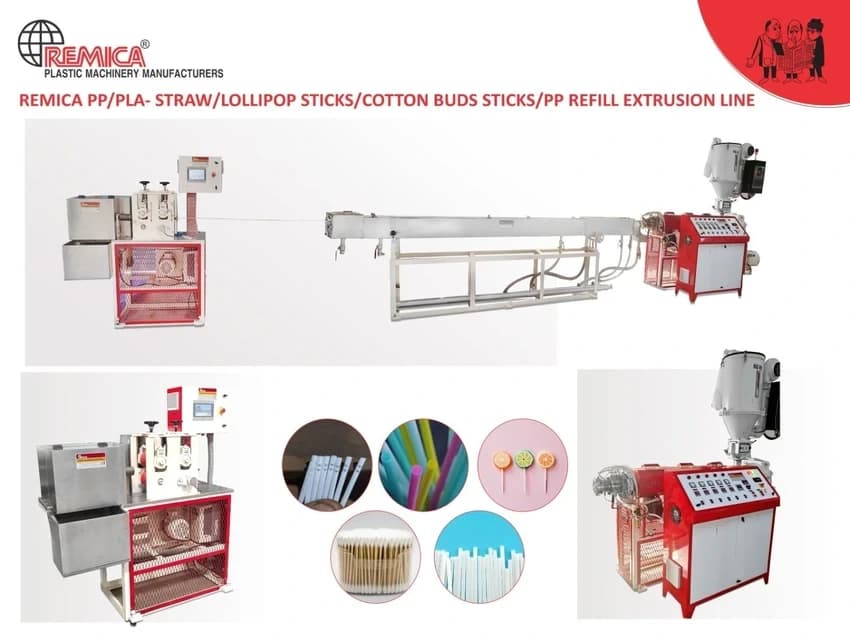 Bio-degradable Pla Straw Extrusion Line 50mm