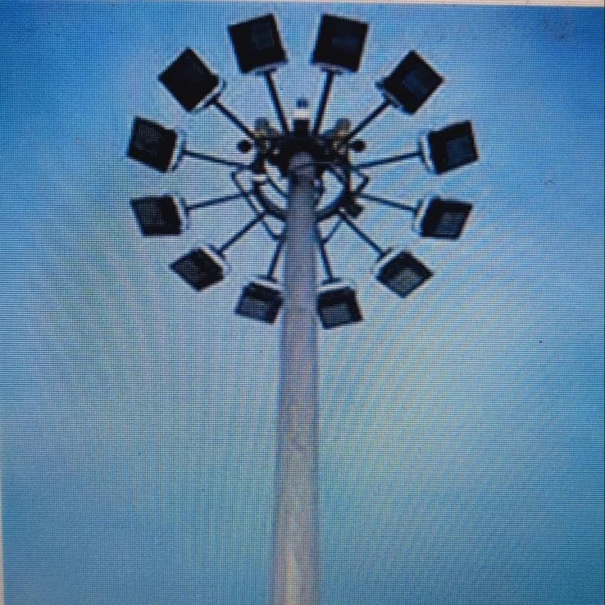 Aluminium Round LED Street Light Pole, For Stadium