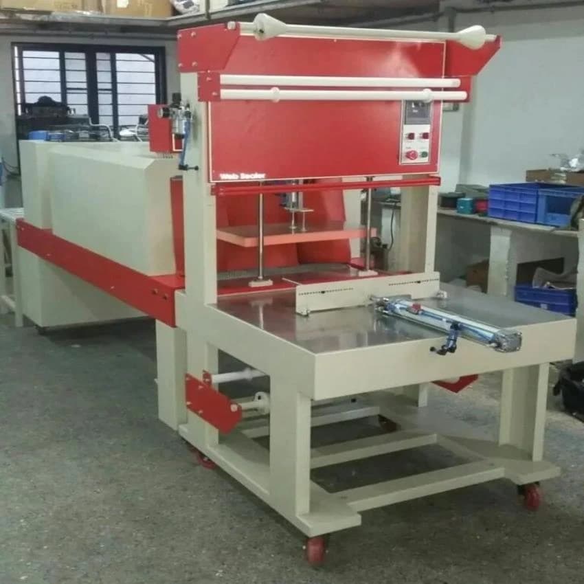 Mild Steel Web Sealer With Sleeve Wrapping Machine, LDPE, Model Name/Number: Asn 2416