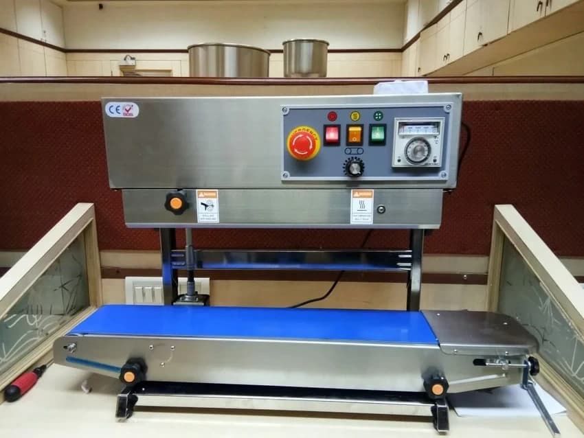 Continuous Band Sealer - Vertical Band Sealer Machine With 5 KG Stand