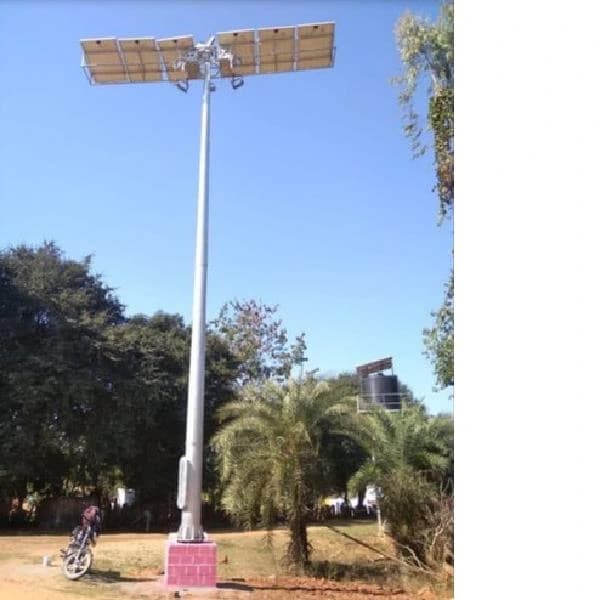 Aluminium Round 18m Solar High Mast Lighting Pole