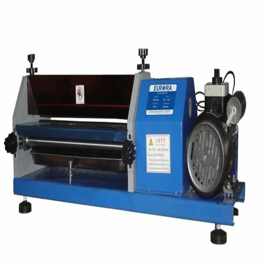 Eurora Gluing & Colouring Machine With Steel & Rubber Roller, Power Consumption: 110 /220 V