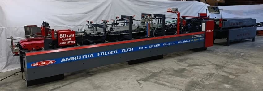 Automatic Folder Gluing 4 Corner And 6 Corner Sweet Box Machine