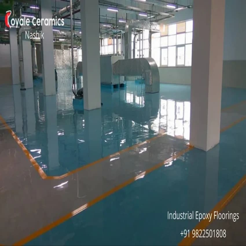 Industrial Epoxy Floor Coating Service, For Indoor, Resins