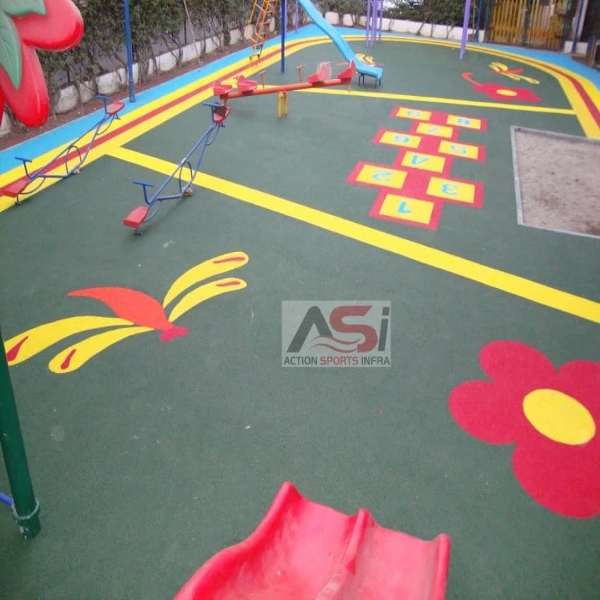 Rubber Play Area Flooring, Commercial Building