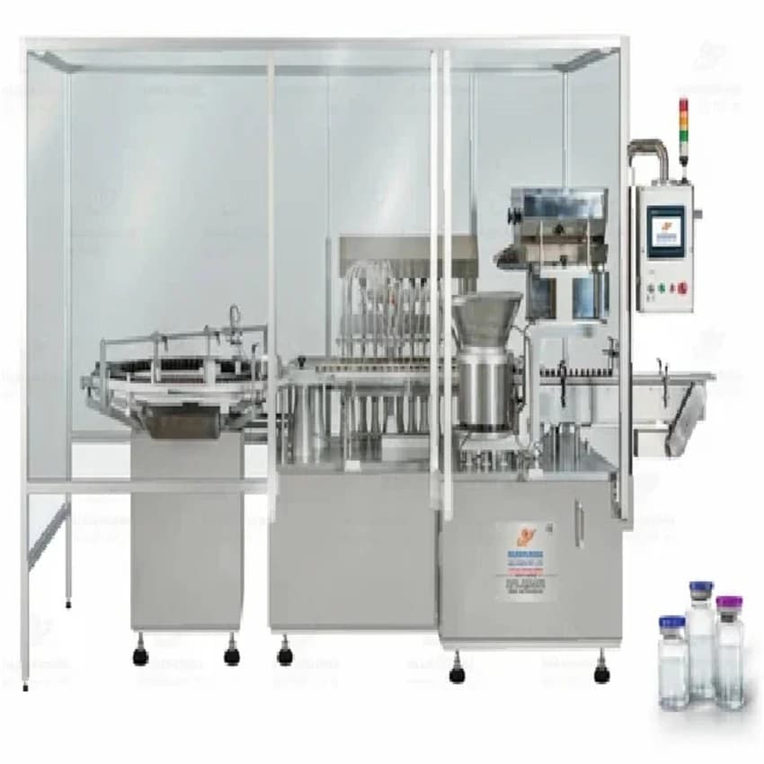 Vial Filling Stoppering Machine