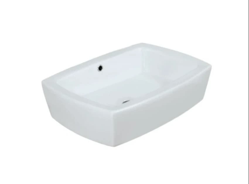 Ceramic Wash Basin, White, Table Top