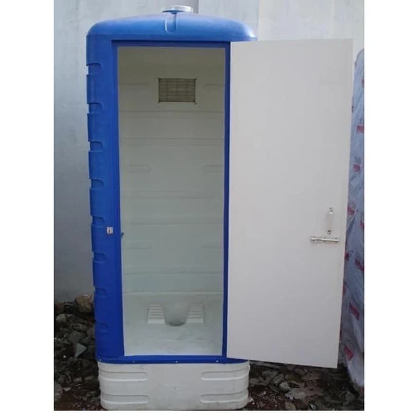 Blue Indian Toilet Block