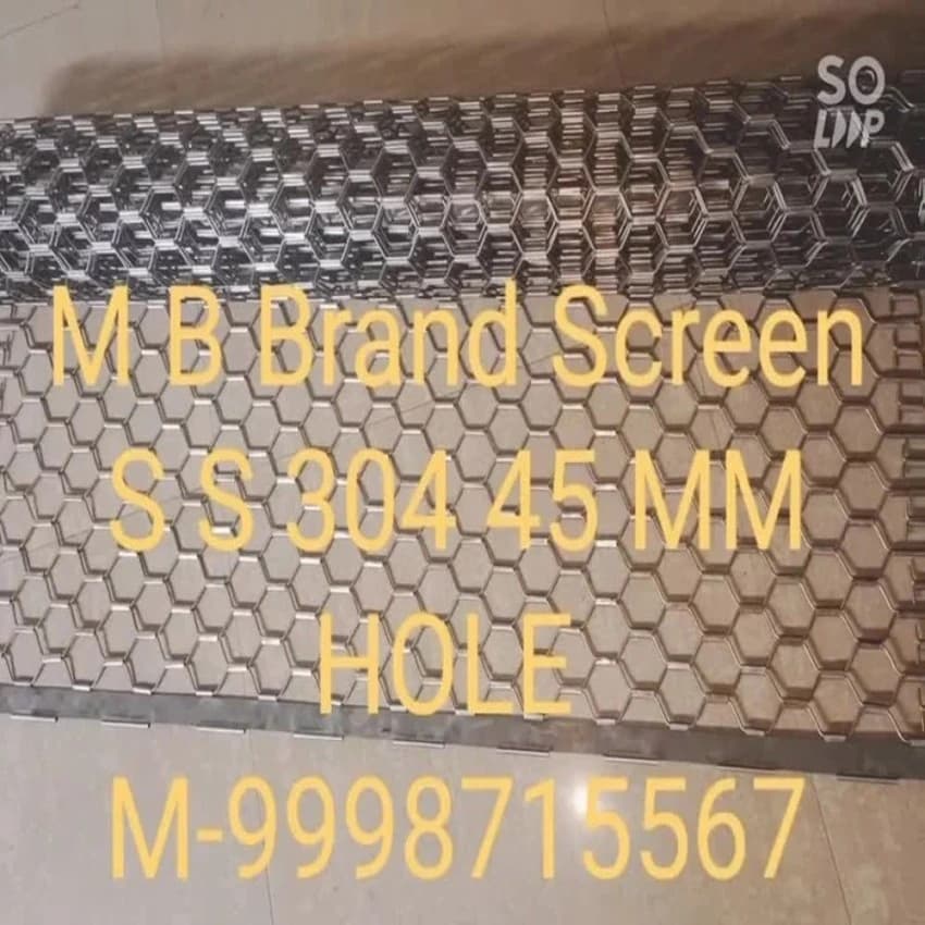 Stainless Steel Silver Onion Grading Export Quality Screen, For Agriculture