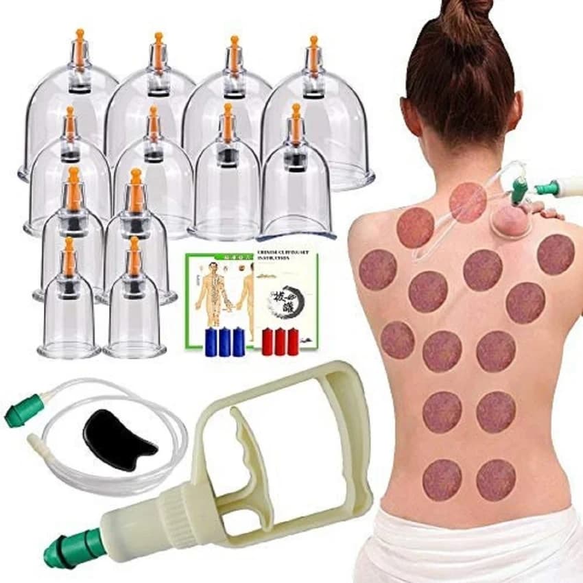 Hme Hijama Vacuum Cupping Set ( Set Of 12 Pcs ), For Clinic & home