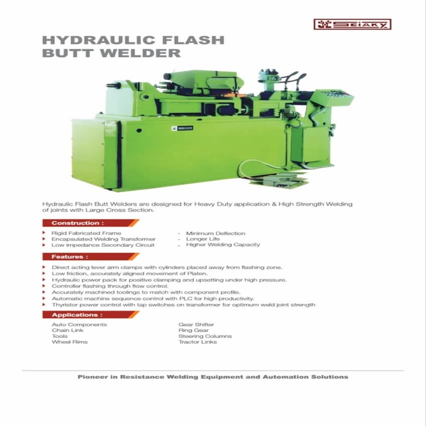 Hydraulic Flash Butt Welding Machine