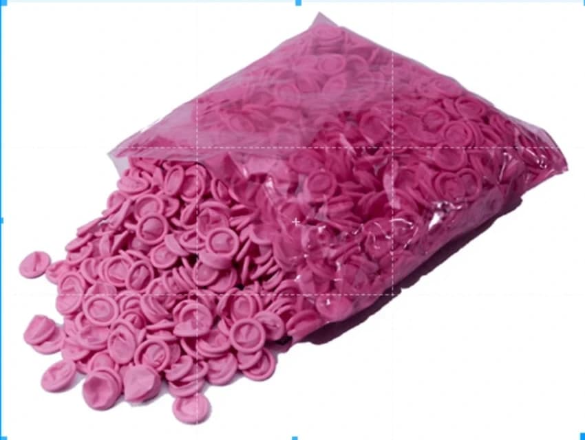 Aeon Pink/Pale/Yellow ESD (Antistatic) Finger Cots, Size: Medium And Large