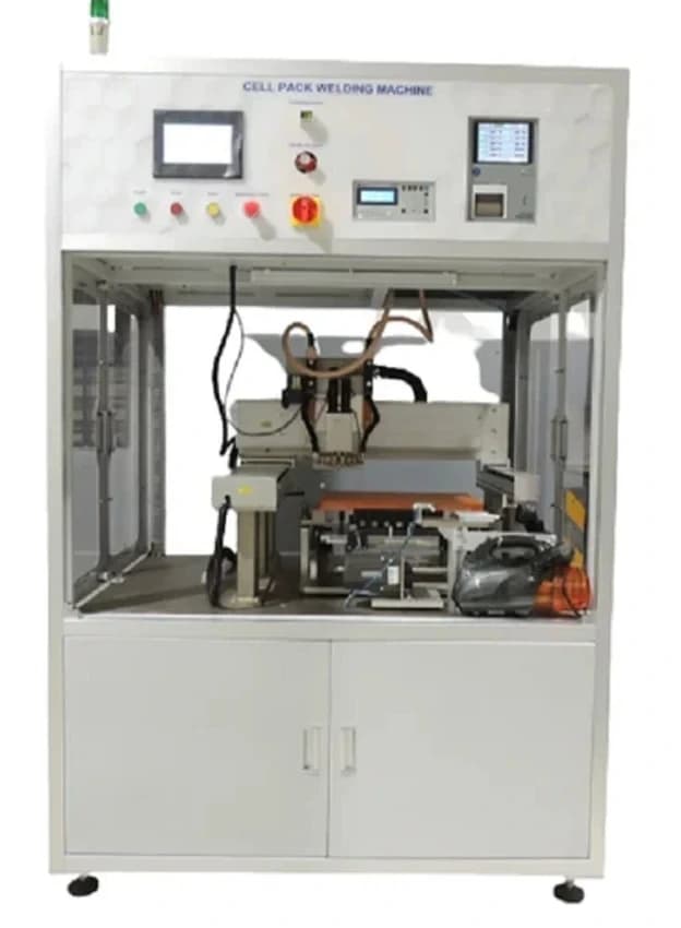 Horizontal Battery Cell Spot Welding Machine