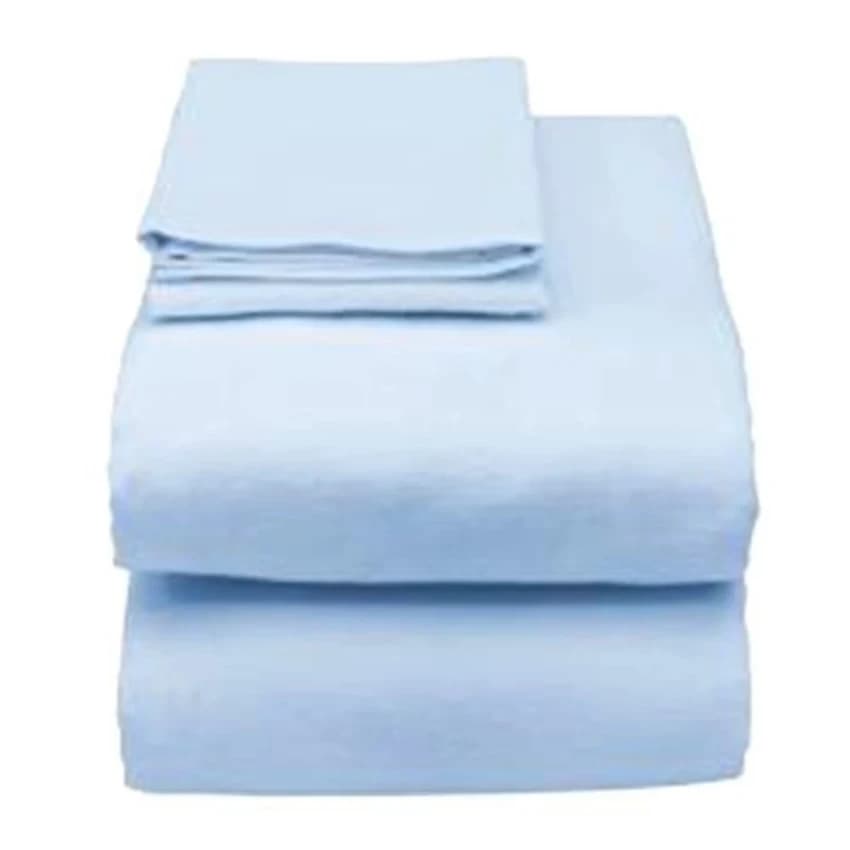 Hospital Bed Sheet White/Blue, 58 Inch * 90 Inch