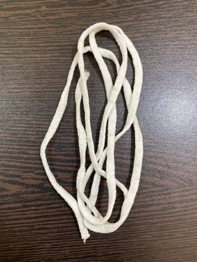 Polyester 5 Mm Round Flat Mask Elastic, Elasticity: Double