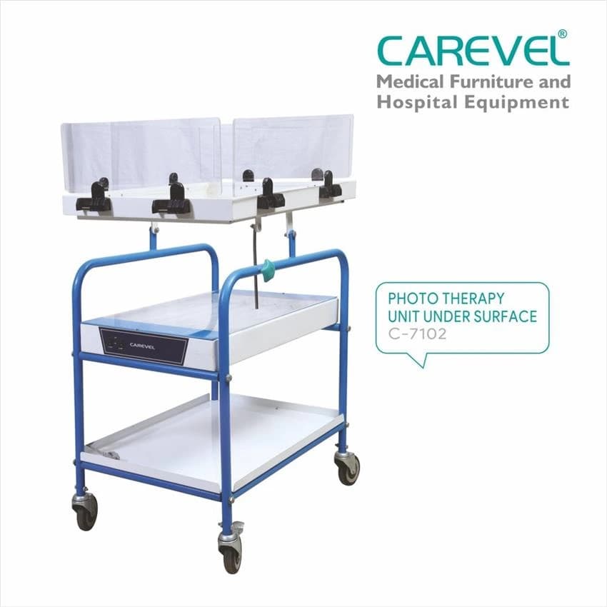 Mild Steel Rectangular Carevel C 7102 Unit Under Surface Photo Therapy, For Hospital