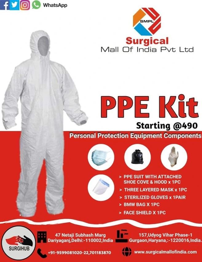 Non Woven Disposable PPE KIT