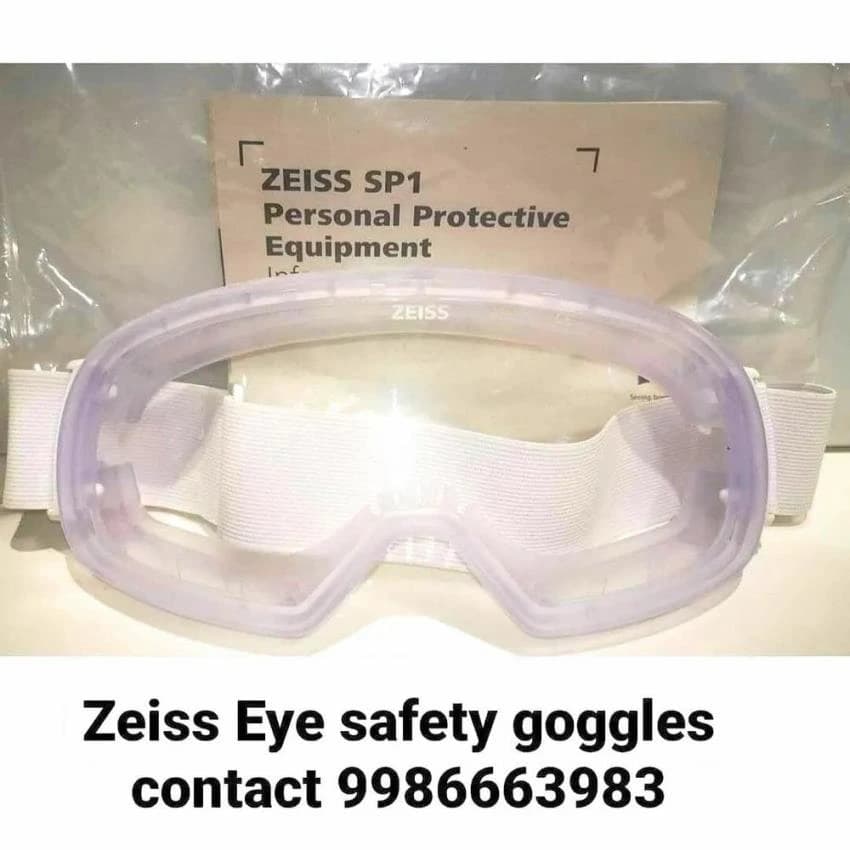 Polycarbonate Transparent Zeiss Eye Safety googles, Uni En 166 : 2004