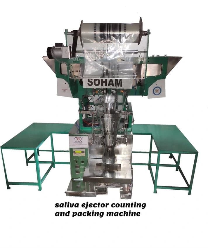 Dental saliva ejector counting ans packing machine