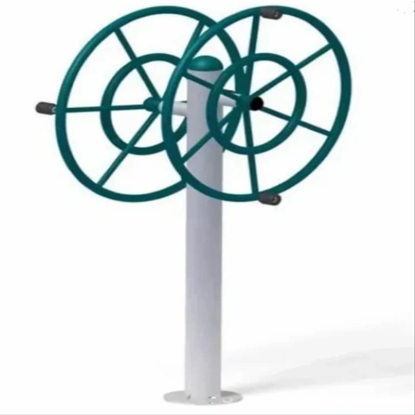 MILD STEEL DOUBLE WHEEL SHOULDER BUILDER, Number Of Handle: 4