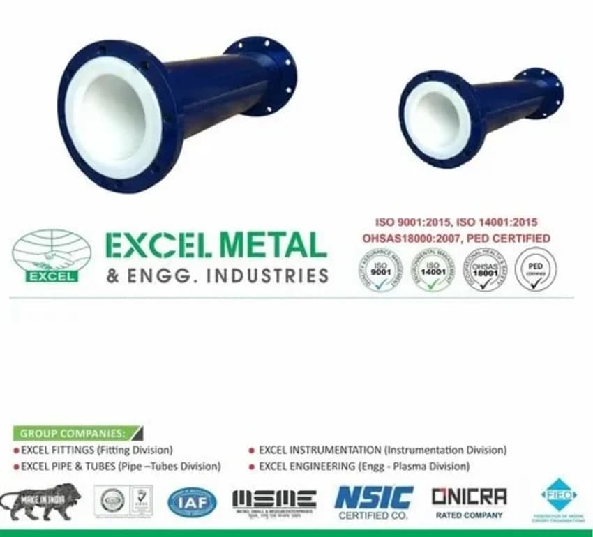 Lined Pipes ( PTFE / PP / HDPE )