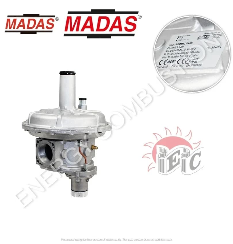 MADAS RG/2MBZ PRESSURE REGULATOR, Aluminium, Maximum Inlet Pressure: 5 Bar
