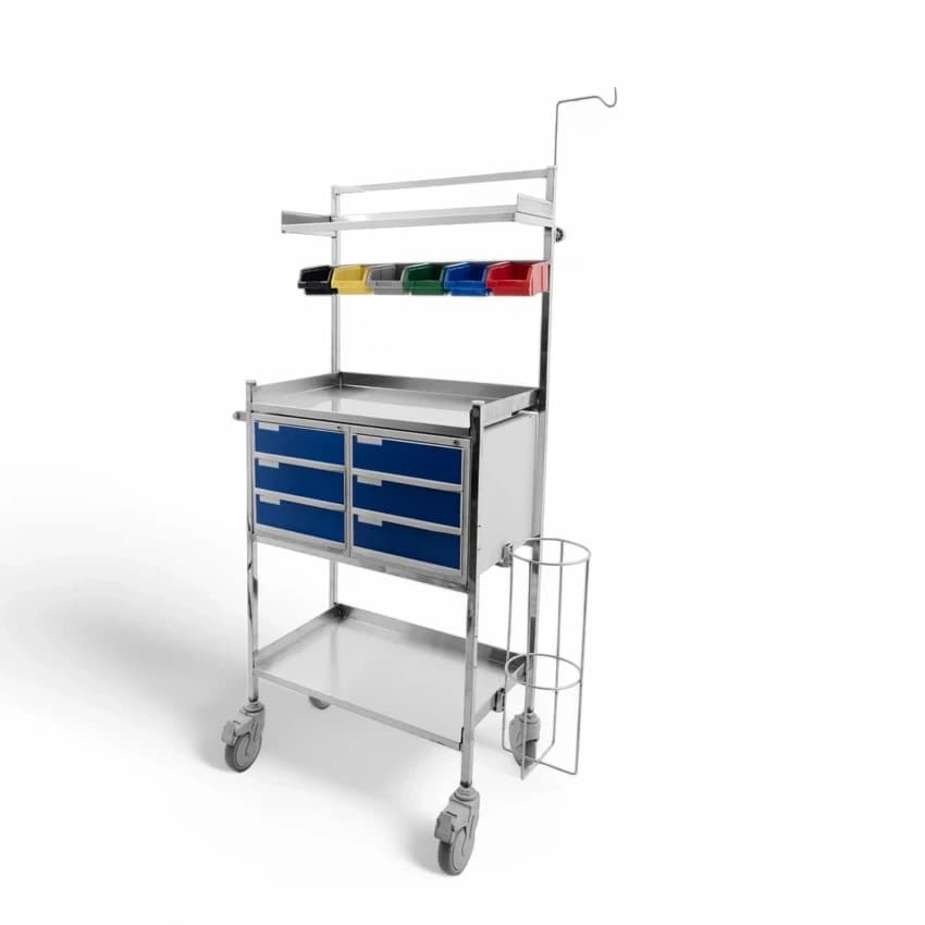 Stainless Steel Crash Cart Trolley