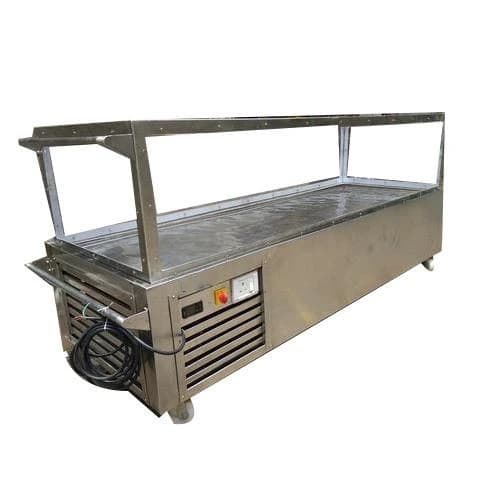 Stainless Steel Electric Frostica mortuary freezer (dead body freezer), Size: 30"(w) X 84"(l) X 22"(h) +16"