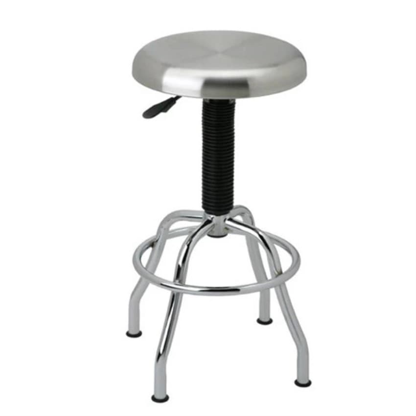 Stainless Steel Silver Polished Revolving Stool